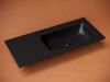 Раковина из сантехнического фарфора Ceramica Nova GRACE CN7015MB 100х50 накладная цвет черный 1 отверстие под смеситель