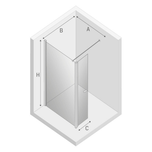 Душевая перегородка New Trendy NEW SOLEO Chrome K-0344 90х195 стекло прозрачное профиль хром глянцевый - фото 3 Душевая перегородка New Trendy NEW SOLEO Chrome K-0344 90х195 стекло прозрачное профиль хром глянцевый - фото 3