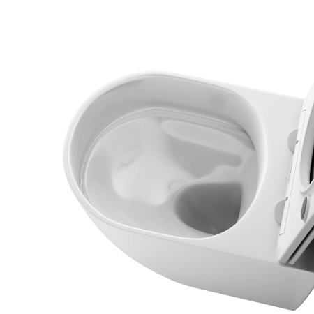 Унитаз подвесной Grossman Thin Rim GR-5601S белый с сиденьем микролифт безободковый каскадный смыв