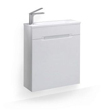 Тумба под раковину Jorno MODUL Mol.01.60/P/W/JR 60х20 подвесная цвет белый