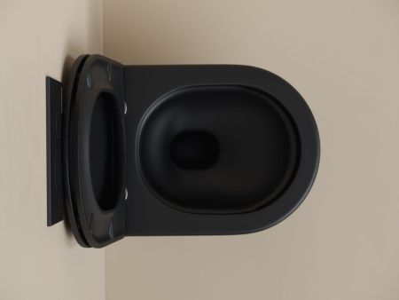 Унитаз подвесной Ceramica Nova UP CN4007MB черный с сиденьем микролифт безободковый душевой смыв