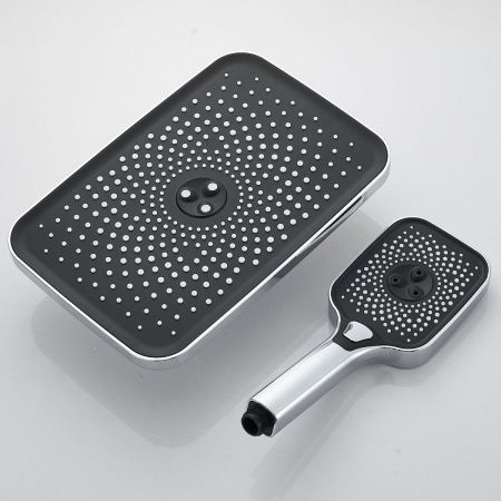 Душевая стойка Shevanik S9636 настенная цвет хром