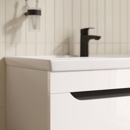 Тумба с раковиной Iddis Ray RAY80WFi95K 80х50 напольная цвет белый