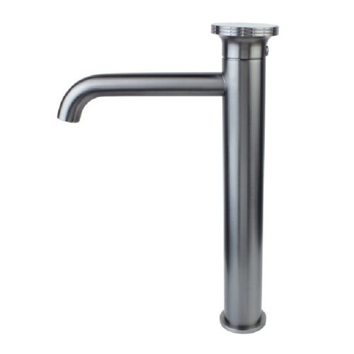 Смеситель Bronze de Luxe OMG! 9008GM-Y на раковину серый - фото 5