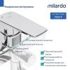 Смеситель для ванны Milardo Poli POLSB00M10 настенный хром
