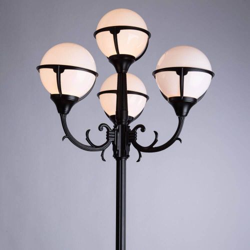 Садово-парковый светильник Arte Lamp Monaco (Монацо) A1497PA-4BK - фото 2