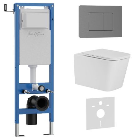 Комплект унитаз с инталляцией и клавишей смыва Iberica Blanca TOLEDO ALTO IB.001M.TLA.234.1180