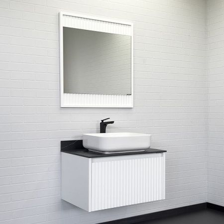 Тумба с раковиной Comforty Марсель 00-00013395CF 80х50 подвесная цвет белый