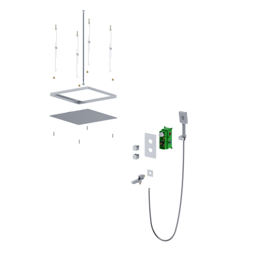 Душевая система Timo Saona SX-2370/00SM встраиваемая в стену с термостатом - фото 4