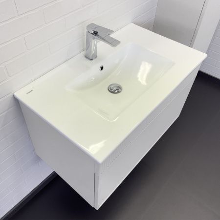 Тумба с раковиной Comforty Мадрид 00-00017865CF 80х50 подвесная цвет белый