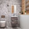 Тумба под раковину Art&Max FAMILY Family-400-2C-SO-PE 40х40 подвесная цвет серый