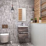 Тумба под раковину Art&Max FAMILY Family-400-2C-SO-PE 40х40 подвесная цвет серый