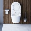 Унитаз подвесной Damixa Skyline DX35C1700SC белый с сиденьем микролифт безободковый каскадный смыв