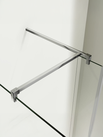 Душевая перегородка WeltWasser WW400 10000002939 100х185 стекло прозрачное профиль хром