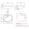 Раковина керамическая Devon Devon Over and under counter basins 2RALS50 50х40 встраиваемая цвет белый без отверстий под смеситель