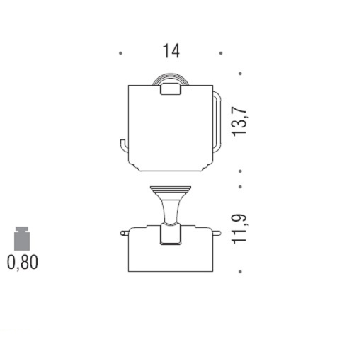 Бумагодержатель Colombo Hermitage B3391.HPS - фото 2
