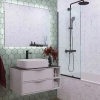 Душевая шторка на ванну Reflexion Fix RX14070CBL-03 70х140 стекло прозрачное профиль черный ориентация универсальная