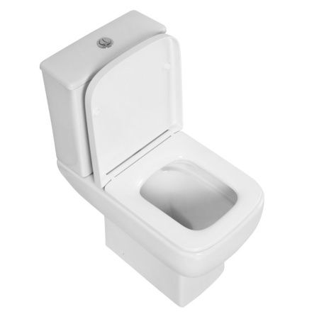 Чаша унитаза напольная BelBagno AURORA BB8604CPR/SC цвет белый без бачка с сиденьем микролифт безободковая каскадный смыв