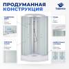 Душевая кабина Taliente TA-9091M 90х90 четверть круга с крышей ориентация универсальная