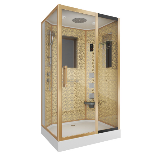 Душевая кабина Niagara Luxe 7711GR 120х90 прямоугольная с крышей