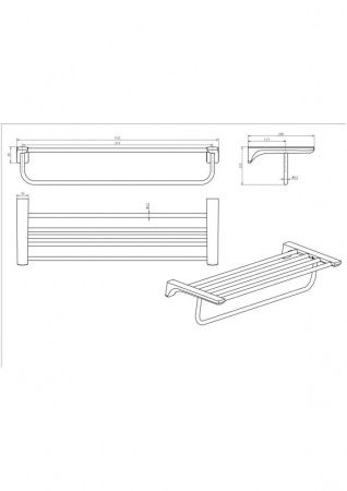 Полотенцедержатель CeramaLux Monelli 70010