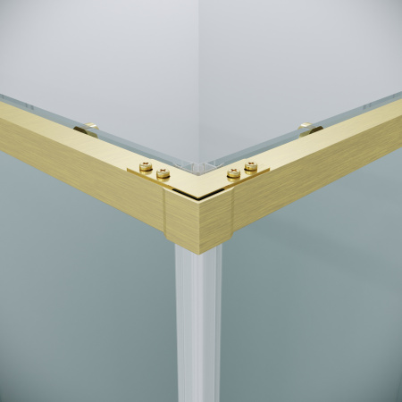 Душевая дверь Grossman Galaxy 1/2.K33.01.80.32.00 80х195 стекло прозрачное профиль золото глянцевое