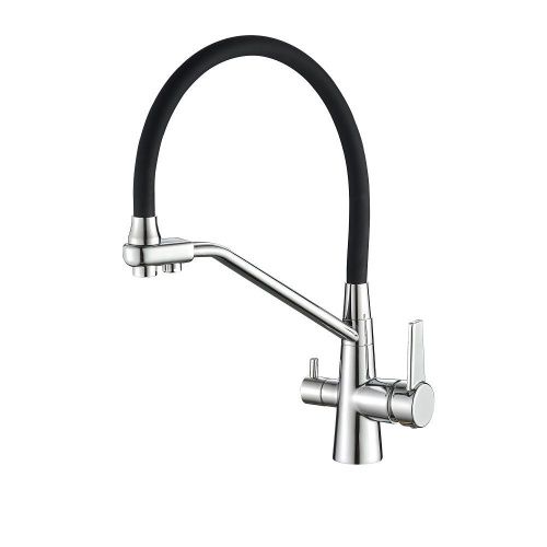 Смеситель для кухни Fashun A4382-7 на мойку хром - фото 2