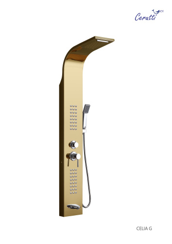 Душевая панель Cerutti SPA CT10404 прямоугольная настенная - фото 2
