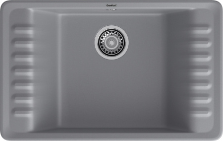 Кухонная мойка Granfest Quarz 71 темно-серый 75х48 цвет темно-серый поверхность матовая
