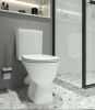 Унитаз-компакт напольный с бачком Santek Уно 1WH501613 белый с сиденьем микролифт каскадный смыв