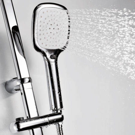 Душевая стойка WasserKRAFT A042 настенная цвет хром