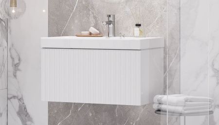 Тумба под раковину Velvex COMPO tp.COM.9696.70.1Y белый глянец 70х40 подвесная цвет белый