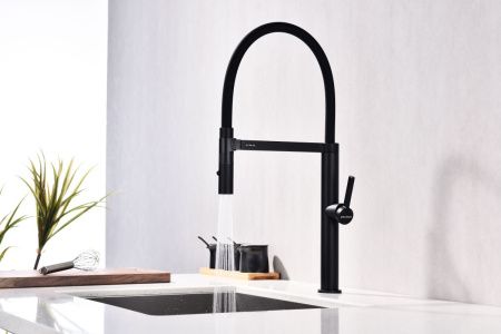 Смеситель для кухни Paulmark LEADER Le214101-AN на мойку черный