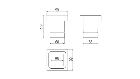 Комплект аксессуаров Inda INDISSIMA BARRA A8810MNS21