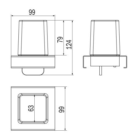 Комплект аксессуаров Inda INDISSIMA BARRA A8867MNS21