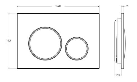 Инсталляция для подвесного унитаза BelBagno BB-101-M-BC