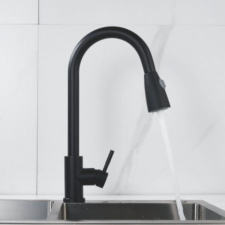 Смеситель для кухни Raffine F213H на мойку черный