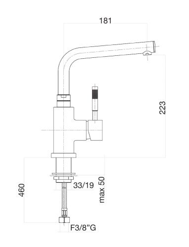 Смеситель для кухни Fiore 44CR5490 на мойку хром - фото 3