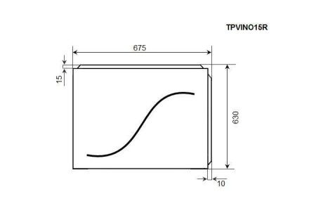 Торцевая панель Timo TPVINO15R