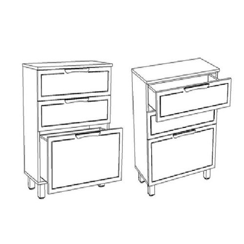 Комод Corozo Монро SD-00000781 51х30х82 напольный цвет белый - фото 5