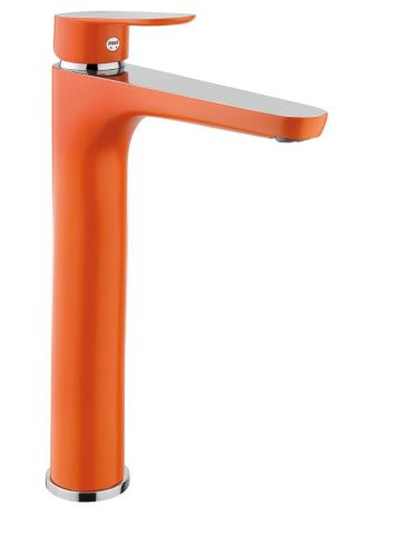 Смеситель Fiore 81OX8119 на раковину хром/оранжевый - фото 2