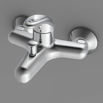 Смеситель для ванны и душа Dorff Comfort D8010000 настенный хром без термостата