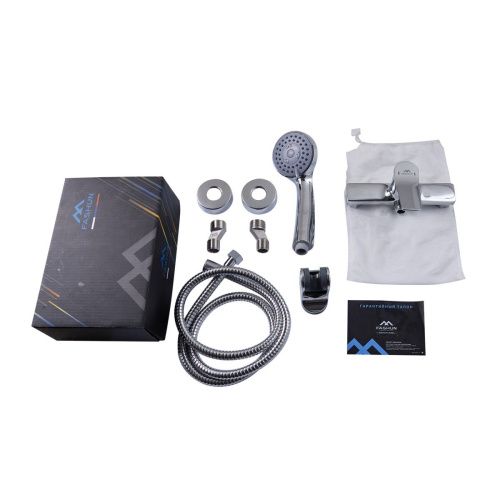 Смеситель для ванны и душа Fashun A2086 настенный хром - фото 4