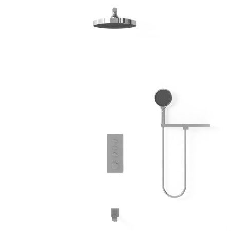 Душевая система Vincea VSFW-433TI2RCH встраиваемая в стену цвет хром с термостатом