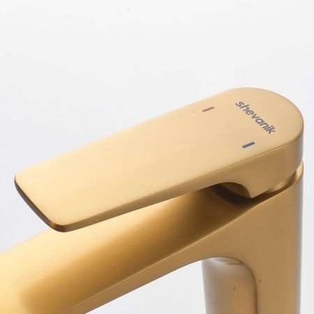 Смеситель Shevanik S4201G на раковину золото