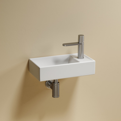 Раковина Ceramica Nova ELEMENT 42 см CN6051LMW подвесная цвет белый матовый - фото 2
