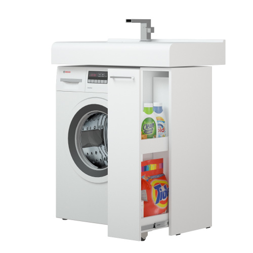 Комод Corozo Лео SD-00000782 19х50х85 напольный цвет белый - фото 4 Комод Corozo Лео SD-00000782 19х50х85 напольный цвет белый - фото 4