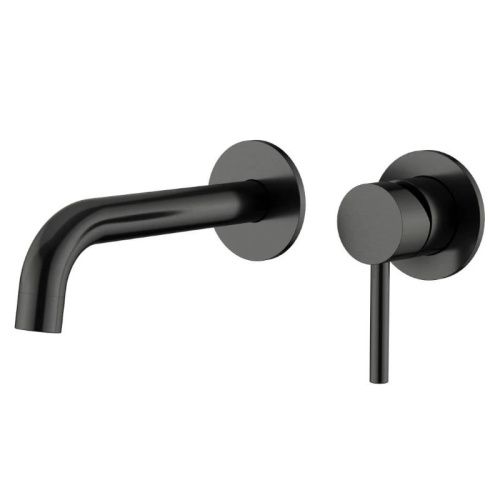 Смеситель для раковины Knotlor ECLIPSE SS-25/GM настенный оружейная сталь - фото 2