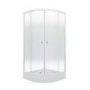 Душевой уголок Тритон Лайт Щ0000061794 100х100 стекло с рисунком профиль белый с поддоном