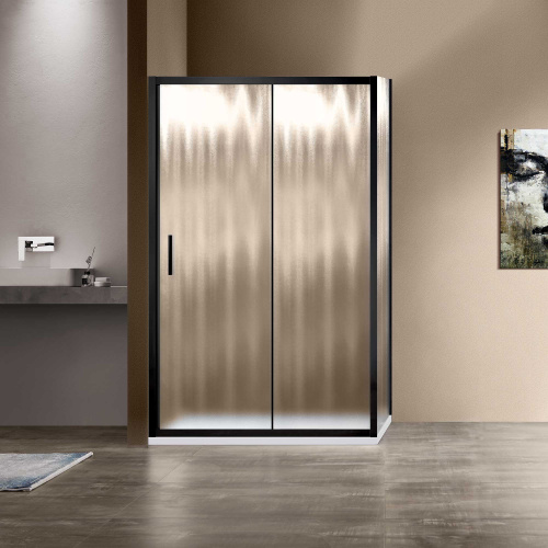 Душевой уголок Vincea Garda VSR-1G9012CHB 120х90 стекло текстурное профиль хром глянцевый